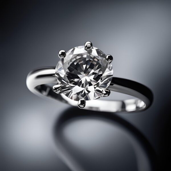 Symcorp Solitär Ring 4 Krappen Wg 750/- 1 Dia. - R311-028#52