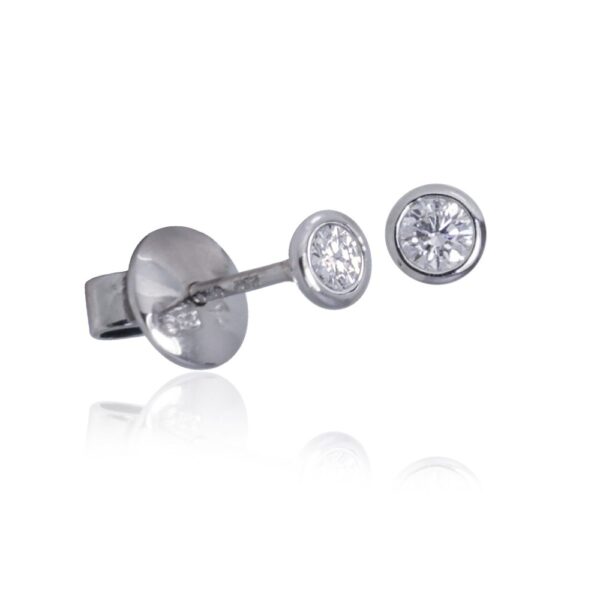  Ohrstecker 750 0,10Brill.W/si - 