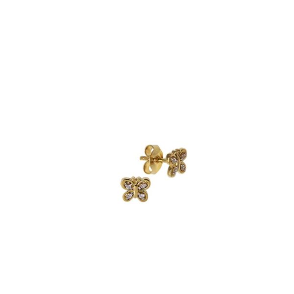  Ohrstecker 750 Schmetterl Zirk - 