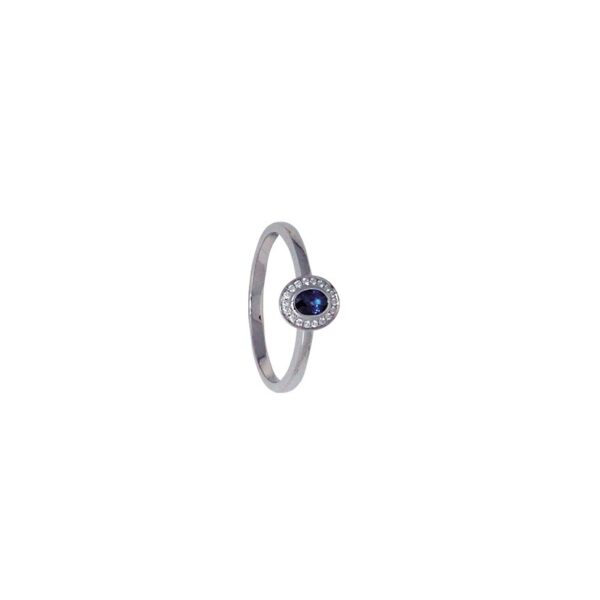  Ring 750 0,04Brill.GH/si Safir - 