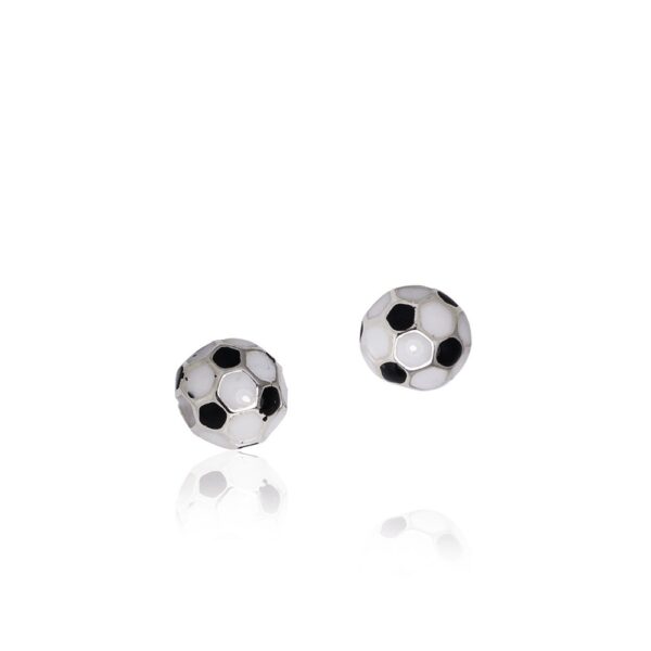  Ohrstecker S.925 Fussball Lack - 