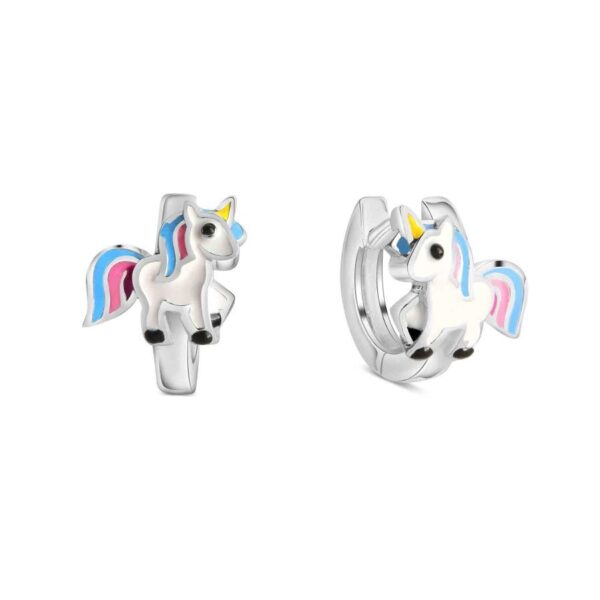 Creolen S.925 Einhorn Lack -