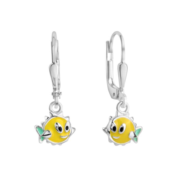 Ohrhänger S.925 Fisch Lack -