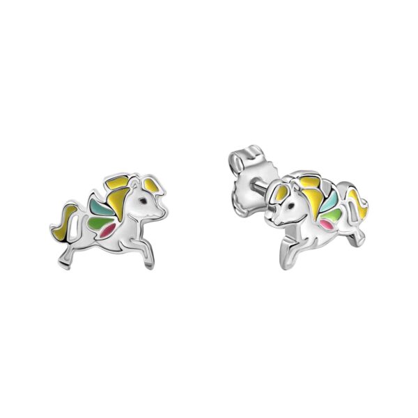  Ohrstecker S.925 Pferd Lack - 