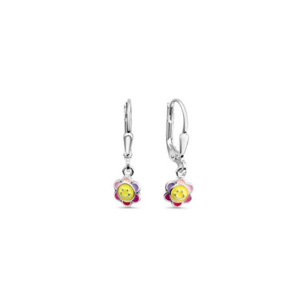 Ohrhänger S.925 Blume Lack -