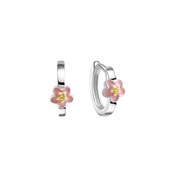 Creolen S.925 Blume Zirkonia -