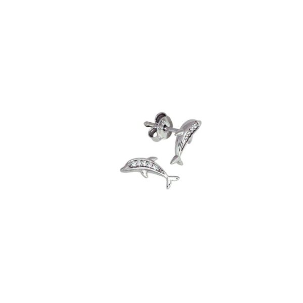  Ohrstecker S.925 Delfin Zirkon - 