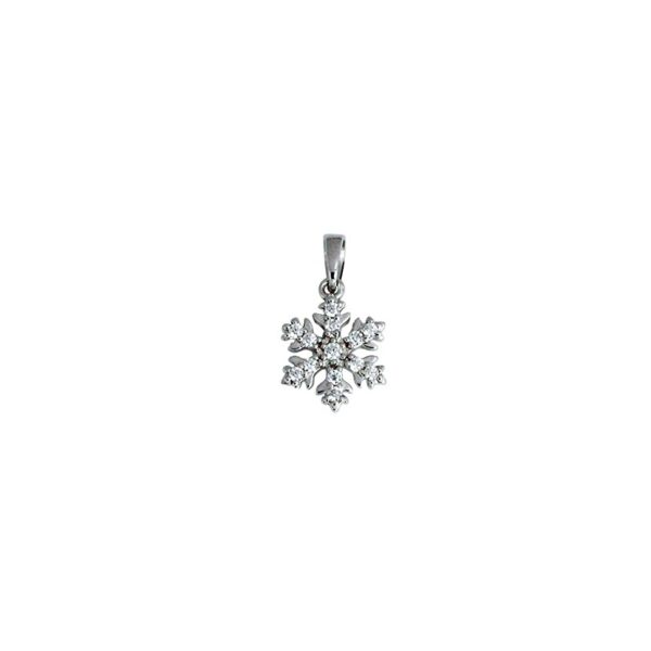Anhänger S.925 Schneeflocke -