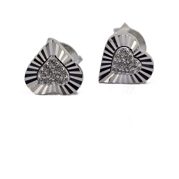  Ohrstecker S.925 Herz Zirkonia - 
